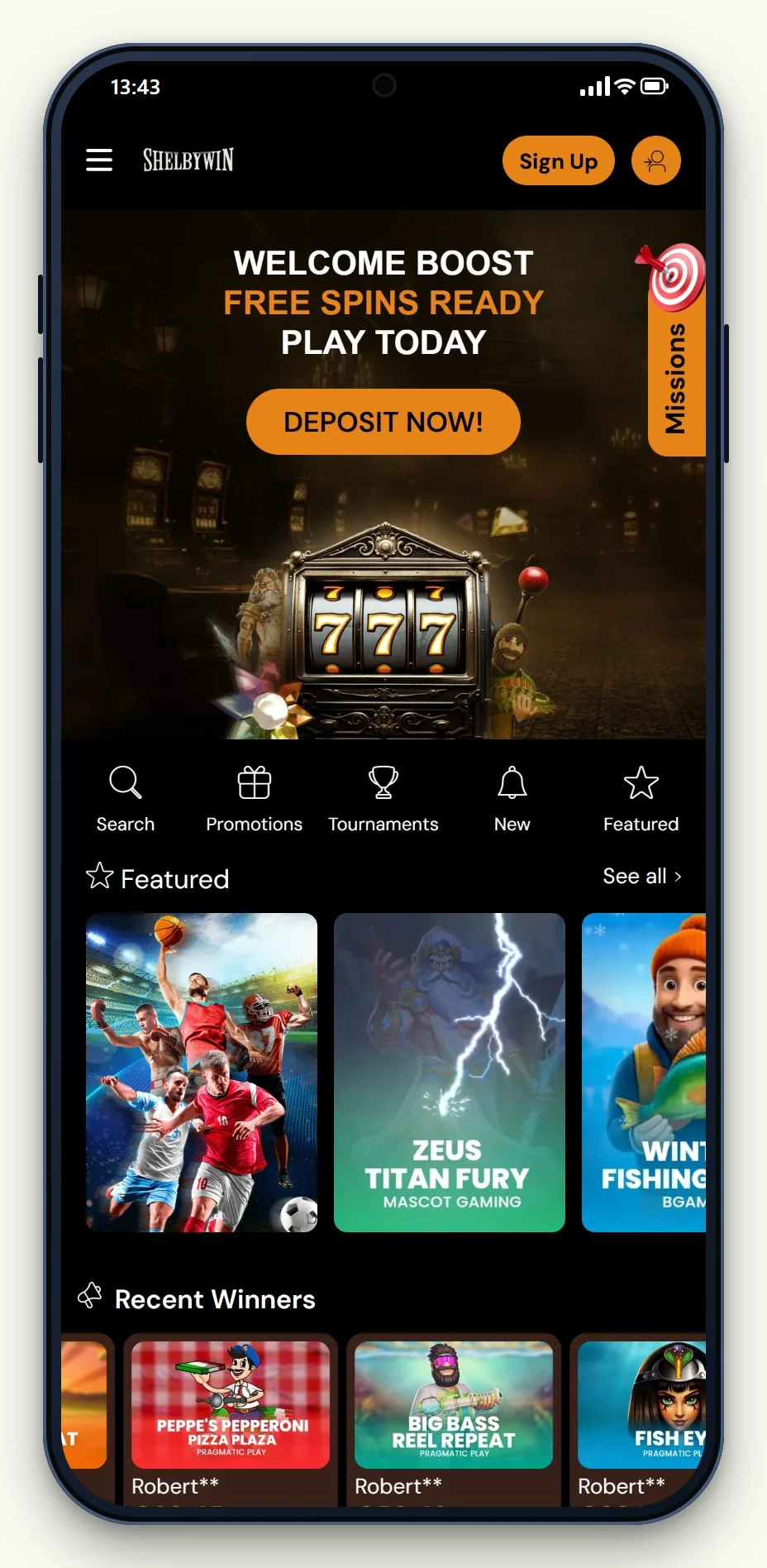 the ShelbyWin casino site from our casinos not on gamstop comparison